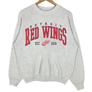 Vintage Red Wings Sweatshirt, Detroit Red Wings Sweater, Hockey Sweatshirt
